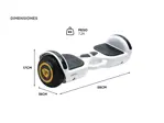 Patineta Electrica Gadnic Hoverboard 6.5 Pulgadas (Blanco)