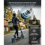 Monopatín Eléctrico Gadnic 250W Velocidad 25 Km H Autonomía 25 Km