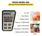 Máquina De Bebida Congelada Vevor 10l 600w Para Negocios