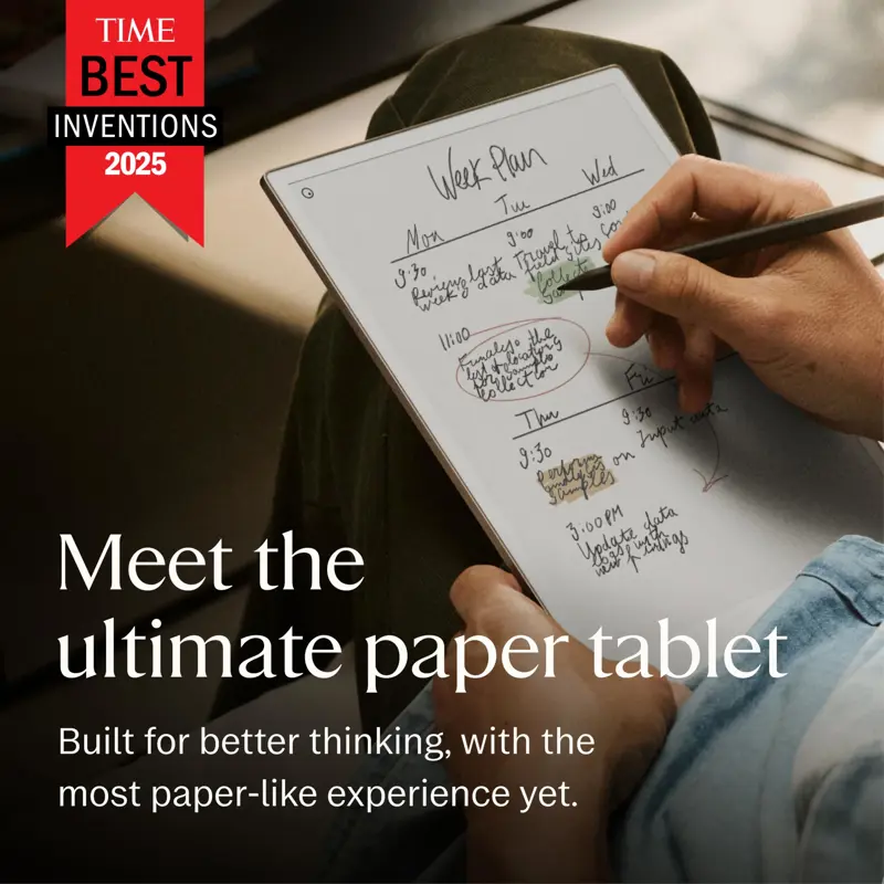 Tableta reMarkable Paper Pro con Marker Plus y Book Folio