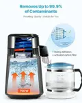 VEVOR Destilador de agua, filtro purificador de
