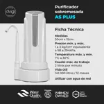 Filtro Purificador de Agua AS PLUS Arsénico