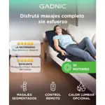 Masajeador Gadnic Mat Massager 10 Motores 5 Modos Terapia de Calor