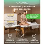 Camilla Para Masajes Gadnic Profesional Hasta 225kg 185x70cm Plegable Azul