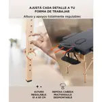 Camilla Para Masajes Gadnic Profesional Hasta 225kg 185x70cm Plegable Azul