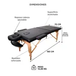 Camilla Para Masajes Gadnic Profesional Hasta 225kg 185x70cm Plegable Azul