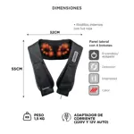 Masajeador Cervical y Lumbar Gadnic 8 Rodillos Bidireccionales