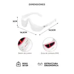 Masajeador De Ojos Care By Gadnic Luz Roja Microcorriente 4 Modos 3 Niveles Intensidad