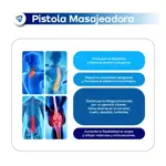 Masajeador Electrico Portatil Pistola Masajeadora MG003 Waggs