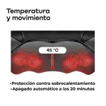 Masajeador Cervical Corporal Shiatsu Waggs Masajes Bidireccional