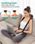 Masajeador de cuello Nekteck Shiatsu con calor para cuello y hombros