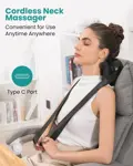 Masajeador de cuello Nekteck Shiatsu con calor para cuello y hombros