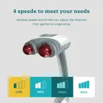 Masajeador Homedics, automático, con calefacción, percusión, color blanco