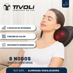 Almohada Masajeadora Cervical Tivoli Función Calor Negro