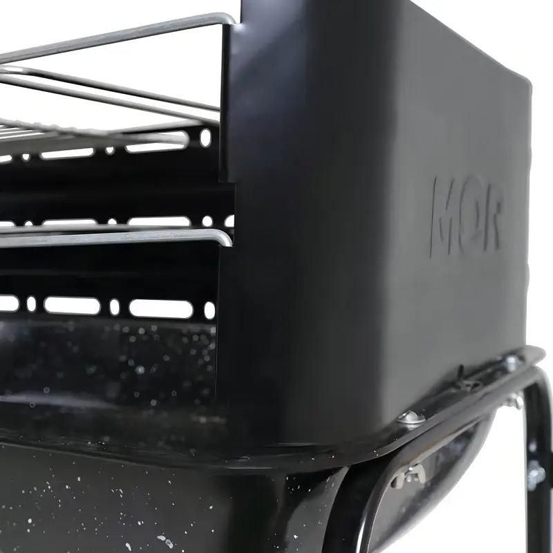 Parrilla Portátil Rodeio Mor Acero B/Esmaltada Con Ruedas
