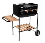 Parrilla Portátil California Mor De Acero Bandeja Esmaltada