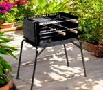 Parrilla Portatil A Carbón Mor Montana Plegable Camping