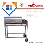 Parrilla Móvil Tromen Chulengo A Leña 101cm De Ancho 112.7cm