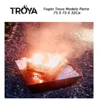 Fogón Troya Modelo Pietra 75 X 75 X 32 Cm