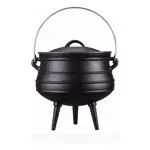 Caldero Olla De Hierro Fundido 30 Cm 9 Lts Con Tapa Kamado