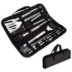 Set Parrilla 18pzs Kit Asador Acero Inoxidable Con Estuche