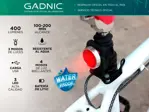 Luces Para Bicicleta Led Recargables Gadnic kit x 2 Impermeables