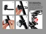 Luces Para Bicicleta Led Recargables Gadnic kit x 2 Impermeables