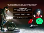 Luces Para Bicicleta Led Recargables Gadnic kit x 2 Impermeables
