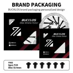 Disco de Freno Hidráulico Bucklos para Bicicleta, Ultraligero Red-180MM-2PC