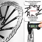 Rotor MTB Bucklos 203mm con Frenos Hidráulicos Duraderos Black-180MM