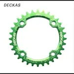 Plato Redondo Deckas para MTB 104BCD 32-38T 36T  red