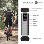 Compresor Portatil Bicicleta Gris 150 psi A8 CYCPLUS