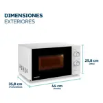 Microondas Philco 700 W 20 Litros Blanco MPHRW20UAN