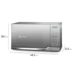 Microondas Electrolux 25L Plata con Grill y Función Descongelar EMDM25G5GSYG