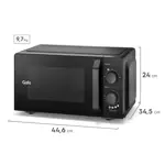 Microondas Gafa 20L Negro MG20AB 6 niveles de potencia