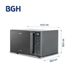 Microondas Bgh 20 Litros Digital Eco B120ds20I