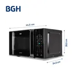 Microondas Bgh Eco Negro 20 Litros B120dn20I