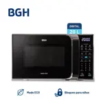 Microondas Bgh Eco Negro 20 Litros B120dn20I