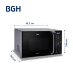 Microondas Bgh Eco Negro 23 Litros B223dn20