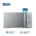 Microondas BGH Mecánico 18L Silver Espejado B118MS25