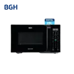 Microondas BGH QuickChef Digital Inverter con Grill Negro 23L