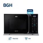 Microondas BGH QuickChef Digital Eco con Grill Negro 28L