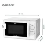 Microondas B120M20 20 Litros 700 W Blanco BGH