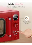 Horno Microondas Comfee Cmo-mmp02aa Rojo 0.9 Pies Cúbicos Co