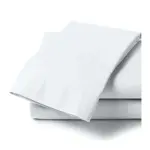 Juego de Sábanas Percal 180 Hilos King Size Blanca