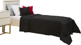 Cubrecama Liso Twin  Microfibra, Ma...