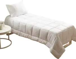 Cubrecama Oro Liso Bl Twin. 