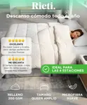 Acolchado Plumon Rieti By Gadnic Queen 4 Estaciones 230x240 Beige 300H