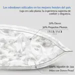 Edredon Nordico de Plumas Duvet TWIN - Pelikano Hogar