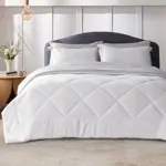 Acolchado 4 estaciones QUEEN - Reversible Blanco/Gris